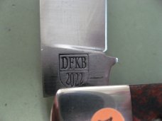 DANIELS FAMILY KNIFE BRANDS-TITUSVILLE CUTLERY-BIG EASY COTTON KNIFE-BURNT ORANGE MAPLE BURL