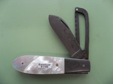 DANIELS FAMILY KNIFE BRANDS-EXCELSIOR KNIFE CO-.MOTHER OF PEARL GAME SCOUT
