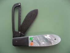 DANIELS FAMILY KNIFE BRANDS-EXCELSIOR KNIFE CO-.MOTHER OF PEARL GAME SCOUT