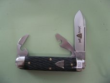 GREAT EASTERN 352322 CAMP AND TOOL KNIFE BLACK TEX DEL SCALES
