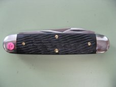 GREAT EASTERN 352322 CAMP AND TOOL KNIFE BLACK TEX DEL SCALES