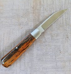 Jeffrey Mitchell Swayback Mammoth Ivory with CPM-154...3.75" clsd..Smooth scales ..Special Shield 