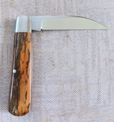 Jeffrey Mitchell Swayback Mammoth Ivory with CPM-154...3.75" clsd..Smooth scales ..Special Shield 