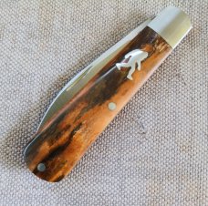 Jeffrey Mitchell Swayback Mammoth Ivory with CPM-154...3.75" clsd..Smooth scales ..Special Shield 