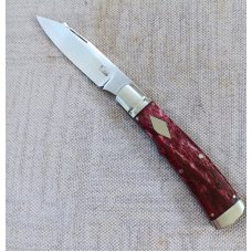 K'roo Custom Purple Giraffe Bone Native..4" closed..Rwl34...Smooth as glass scales...coa and slip