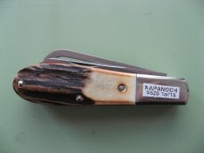 DANIELS FAMILY KNIFE BRANDS-NAPANOCH KNIFE CO.-NORTH AMERICAN GAME WARDEN BURNT STAG