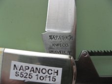 DANIELS FAMILY KNIFE BRANDS-NAPANOCH KNIFE CO.-NORTH AMERICAN GAME WARDEN BURNT STAG