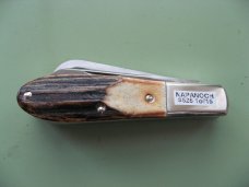DANIELS FAMILY KNIFE BRANDS-NAPANOCH KNIFE CO.-NORTH AMERICAN GAME WARDEN BURNT STAG