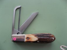 DANIELS FAMILY KNIFE BRANDS-NAPANOCH KNIFE CO.-NORTH AMERICAN GAME WARDEN BURNT STAG