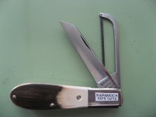 DANIELS FAMILY KNIFE BRANDS-NAPANOCH KNIFE CO.-NORTH AMERICAN GAME WARDEN MAMMOTH IVORY