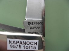 DANIELS FAMILY KNIFE BRANDS-NAPANOCH KNIFE CO.-NORTH AMERICAN GAME WARDEN MAMMOTH IVORY
