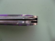 DANIELS FAMILY KNIFE BRANDS-NAPANOCH KNIFE CO.- GAME WARDEN WOMAN WARRIOR ACRYLIC PROTOTYPE