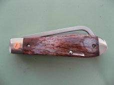 DANIELS FAMILY KNIFE BRANDS-NAPANOCH KNIFE CO.-NORTH AMERICAN GAME WARDEN GIRAFFE BONE