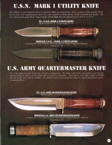 Ontario USA Navy Mark 1, 1995: 9 ¼” overall with a 4 ¾” blade
