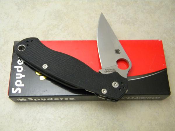 Spyderco Golden Co. USA Earth Paramilitary CPM S30V Linerlock Knife in Box