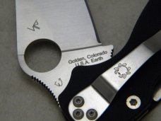 Spyderco Golden Co. USA Earth Paramilitary CPM S30V Linerlock Knife in Box