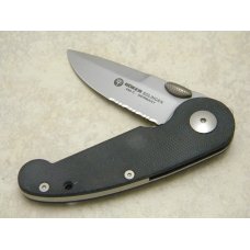 Boker Solingen Germany 1498 Black Linerlock Knife