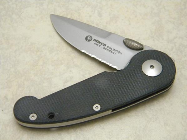Boker Solingen Germany 1498 Black Linerlock Knife 
