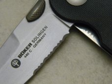 Boker Solingen Germany 1498 Black Linerlock Knife 