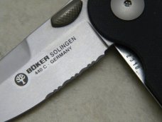 Boker Solingen Germany 112081 Black Linerlock Knife NIB