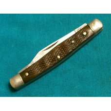 VINTAGE ATCO 12 JAPAN JIGGED BONE 2 BLADE STOCKMAN FOLDING POCKET KNIFE KNIVES OLD