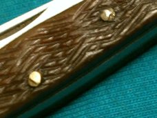 VINTAGE ATCO 12 JAPAN JIGGED BONE 2 BLADE STOCKMAN FOLDING POCKET KNIFE KNIVES OLD