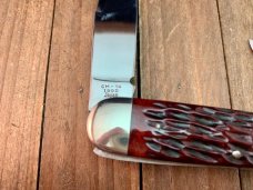 Cattaraugus Cutlery (A.G. Russell) Sleeveboard Whittler Brown Jigged Bone Seki Japan 1990