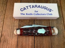 Cattaraugus Cutlery (A.G. Russell) Sleeveboard Whittler Brown Jigged Bone Seki Japan 1990