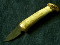 CUSTOM STAG HUNTING SKINNING FIXED BLADE SKINNER BUSHCRAFT SURVIVAL PATCH KNIFE KNIVES CROWN