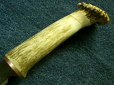 CUSTOM STAG HUNTING SKINNING FIXED BLADE SKINNER BUSHCRAFT SURVIVAL PATCH KNIFE KNIVES CROWN