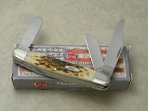 Case XX Stainless USA 9 Dot Amber Bone 6347 SS Stockman Knife NIB