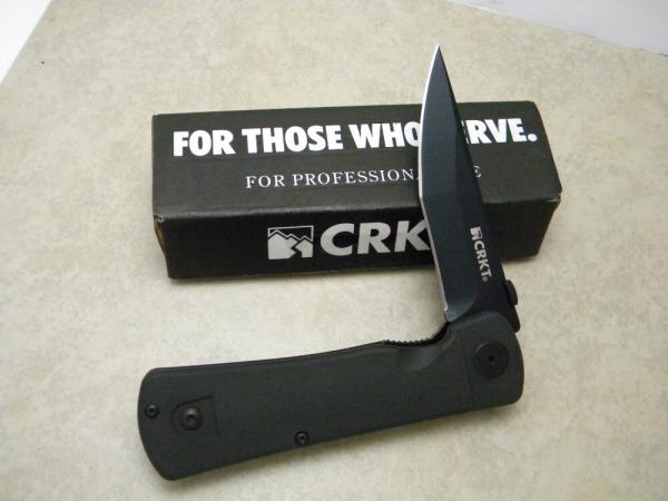 Columbia River Knife & Tool CRKT 2903 Black Folding Hissatsu Knife NIB