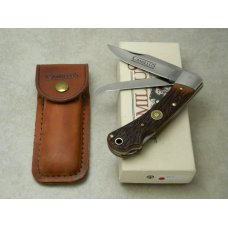 Camillus New York USA C-3 Delrin C.C.C. .30-06 SPRG Double Lockback Sportsman Knife & Sheath in Box