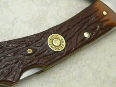 Camillus New York USA C-3 Delrin C.C.C. .30-06 SPRG Double Lockback Sportsman Knife & Sheath in Box