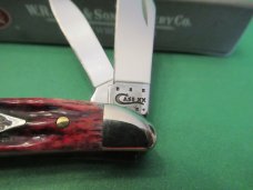 Case XX 2014 Crimson Bone Diamond Shield Peanut Pattern # 6220 SS