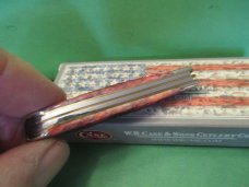 Case XX 2014 Crimson Bone Diamond Shield Peanut Pattern # 6220 SS