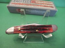 Case XX 2014 Crimson Bone Diamond Shield Peanut Pattern # 6220 SS