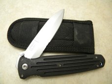 Gerber USA Applegate-Fairbairn Partially Serrated Combat Folder Knife in Nylon Pouch
