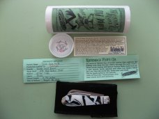 DANIELS FAMILY KNIFE BRANDS-NAPANOCH KNIFE CO.-DIXIE COCK KNIFE ACRYLIC PROTOS