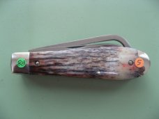 DANIELS FAMILY KNIFE BRANDS-NAPANOCH KNIFE CO.-DIXIE COCK KNIFE -GIRAFFE BONE PROTO