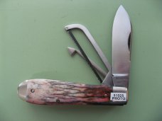 DANIELS FAMILY KNIFE BRANDS-NAPANOCH KNIFE CO.-DIXIE COCK KNIFE -GIRAFFE BONE PROTO