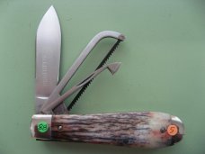 DANIELS FAMILY KNIFE BRANDS-NAPANOCH KNIFE CO.-DIXIE COCK KNIFE -GIRAFFE BONE PROTO