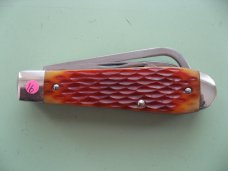 DANIELS FAMILY KNIFE BRANDS-NAPANOCH KNIFE CO.-DIXIE COCK KNIFE-SUNSET JIG BONE PROTO