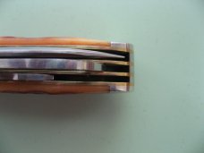 DANIELS FAMILY KNIFE BRANDS-NAPANOCH KNIFE CO.-DIXIE COCK KNIFE-SUNSET JIG BONE PROTO