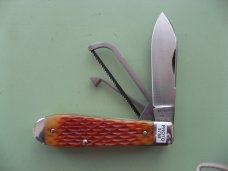 DANIELS FAMILY KNIFE BRANDS-NAPANOCH KNIFE CO.-DIXIE COCK KNIFE-SUNSET JIG BONE PROTO