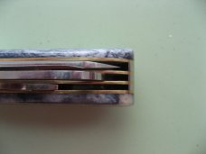 DANIELS FAMILY KNIFE BRANDS-NAPANOCH KNIFE CO.-DIXIE BARLOW-GIRAFFE BONE