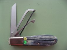 DANIELS FAMILY KNIFE BRANDS-NAPANOCH KNIFE CO.-DIXIE BARLOW-GIRAFFE BONE