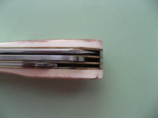 DANIELS FAMILY KNIFE BRANDS-NAPANOCH KNIFE CO.-DIXIE BARLOW KNIFE-MAMMOTH BARK IVORY