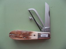 DANIELS FAMILY KNIFE BRANDS-NAPANOCH KNIFE CO.-DIXIE BARLOW KNIFE-MAMMOTH BARK IVORY