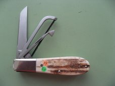 DANIELS FAMILY KNIFE BRANDS-NAPANOCH KNIFE CO.-DIXIE BARLOW KNIFE-MAMMOTH BARK IVORY
